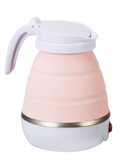 Buy Electric folding kettle made of silicone, easy storage, quick water pot heater for tea and coffee, size 600 ml, sold by (Black Fire) ( Pink) in Egypt