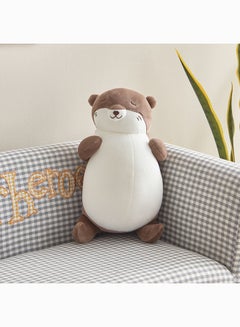 Buy Centaur Polyester Otter Shaped Cushion 36 x 15 x 20 cm in Saudi Arabia