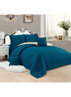 Buy Sleep Night 6 Pieces Comforter Set King Size 220 X 240 Cm Dual Color Reversible Bedding Set For All Seasons in Saudi Arabia