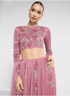 Buy Embellished Floral Top in UAE