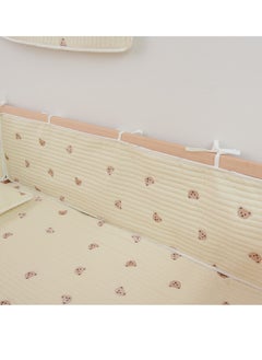 Buy 1- Piece Comfortable Thicken Baby Cot Wrap Padded Crib Rail Bed Fence Cover Liner Protector Anti-Collision Strip Cushion 30×120CM in Saudi Arabia