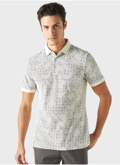 Buy Graphic Printed Polo T-shirt in UAE