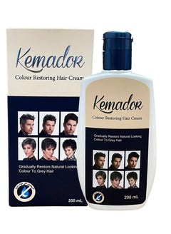 Buy Original hair color restoration cream, dark black 200 ml in Saudi Arabia