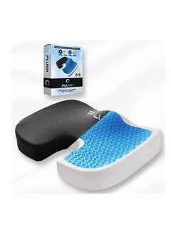 اشتري PLUSH Gel Memory Foam Seat Cushion for Office Chair - Ergonomic and Comfortable في الامارات