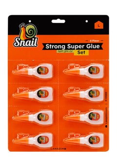 Buy Snail 8-Piece Extra Strong Super Glue Set - 2.5g in Saudi Arabia