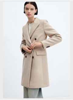 Buy Pocket Detail Long Line Coat in UAE