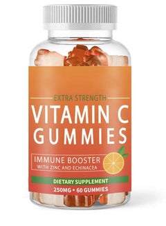 Buy Vitamin C 250mg Gummies for Adults & Kids – Multivitamin with Zinc & Herbal Extracts for Immune Support & Collagen Support for Skin – Orange Flavor – Gluten Free, Non-GMO, Vegetarian – 60 Gummies in Saudi Arabia