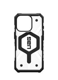 اشتري UAG Pathfinder Clear MagSafe for iPhone 16 Pro Max Case Cover [18 Feet Drop tested]  - Ice | Silver في الامارات