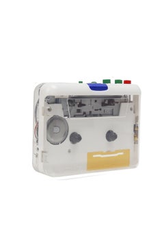 Buy Classic tape player full transparent shell tape to MP3 type-c interface Walkman cassette player Transparent in Saudi Arabia