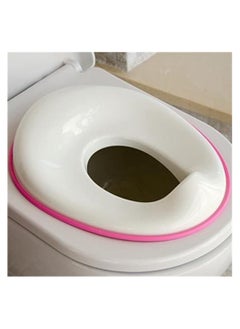 Buy Potty Training Seat for Boys And Girls, Fits Round & Oval Toilets, Non-Slip with Splash Guard, Includes Free Storage Hook (Pink) in UAE