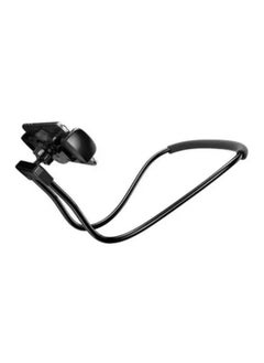 Buy 360-Degree Lazy Neck Mobile Phone Holder Black Lazy Cell Phone Holder - Universal Phone Holder to Wear Around Neck Lazy Bracket Free Rotating Smart Mobile Phone Mount Stand in UAE