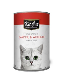 Buy 2Pc Wild Caught Sardine And White Bait Cat Wet Food 400g in UAE