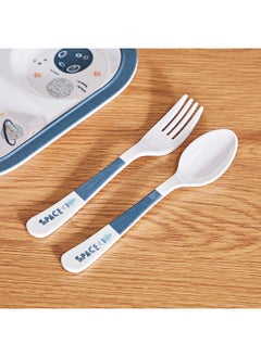 Buy Harry Trinity 2-Piece Melamine Space Cutlery Set 3.5x16 cm in UAE