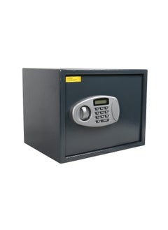 اشتري Electronic Digital Battery Operated Safe Deposit Box With Digital Pin Keypad And Manual Override Keys Grey 30X38X30Cm في الامارات