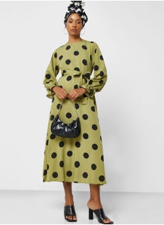 Buy Dot Printed Dress in UAE