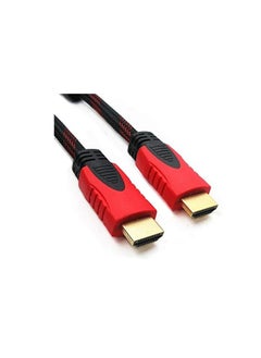 اشتري Keendex KX 2875 Male to Male 4K HDMI Cable Gold Plated, 10 Meters -Black & Red في مصر