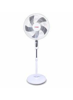 Buy Pedestal Fan Oscillating 60W Electric Stand Fan, 3 Speed, Quite Cooling Fan For Indoor And Outdoor in UAE