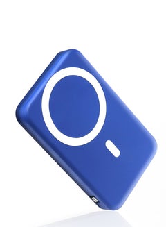 اشتري 10000 mAh Magnetic MagSafe Wireless Portable Power Bank Charger Blue في الامارات