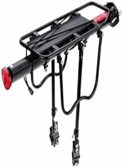 اشتري ShivExim Aluminum Alloy Adjustable Bicycle Rear Rack 110 Lbs Capacity Aluminium Bicycle Carrier في مصر