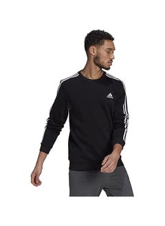 Buy adidas Men's 3-Stripe Fleece Crew Neck Pullover Sweatshirt in Egypt