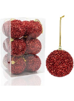 اشتري 12 Pcs Christmas Ball Ornaments Shatterproof For Christmas Tree Decoration في مصر