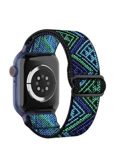 اشتري Nylon Solo Loop Stretchy Straps For Apple Watch Band 4 41mm 40mm 38mm, Elastic Wristbands for iwatch Ultra/Ultra 2 Series 9 8 7 6 5 4 3 2 1 Se Multi Color في مصر