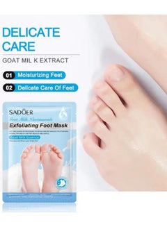 Buy Goat Milk Essence Exfoliating Foot Mask 35g 2 Pcs in UAE