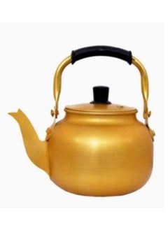 Buy Aluminium Tea Kettle Gold/Black 2Liters in Saudi Arabia