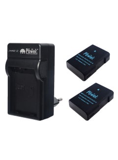 Buy DMK Power 2 x EN-EL14 Battery 1030mAh 7.7Wh with TC600E Battery Charger Compatible with Nikon D5600 D5500 D5200 D5300 D5100 D3400 D3300 D3200 D3100 Coolpix P7000 P7100 P7200 P7700 P7800 Cameras in UAE
