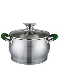 Buy Homeway Stainless Steel Casserole with Lid - 26cm Durable Cookware for Efficient Cooking in UAE