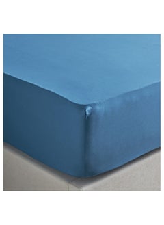 Buy Essence Cotton Percale 144 Thread Count Super King Fitted Sheet - 200x205 cm in Saudi Arabia