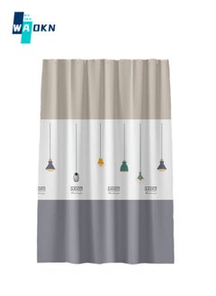 Buy PEVA Chandelier Shower Curtain, Roll-on Waterproof Bathroom Blind, Soft Drape Washable Shower Curtain in UAE