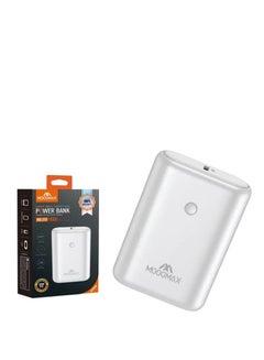 Buy Mini Power Bank MoogMax 10000 mAh Supports Fast Charging USB Port& PD White in Saudi Arabia