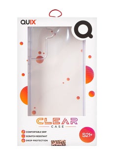 Buy Quix Samsung s21 Plus case  , Transparent, Anti-Yellowing, Made of Heat-Resistant Polyurethane - Shock Absorption and Anti-Scratch - Airtight and does not allow dust to pass through in Egypt