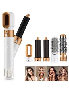 Buy Five-in-One Hot Air Comb, Multifunctional Negative Ion Hair Dryer, Automatic Hair Curler, Straight Hair Dryer. Hair Dryer Styler Ideal for All Hairstyle in UAE