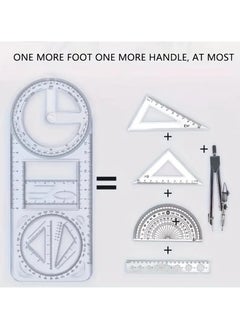 اشتري One Piece Is A Durable Multifunctional And Multi Angle Engineering Ruler Distinctive And Rotatable For School Or Office Use For Students Engineers Contractors And Designers That Eliminates The Traditional Engineering Tool Box From The Protractor Caliper Ruler Or Drawing Triangle في السعودية