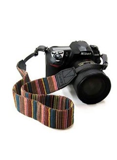 Buy Camera Neck Strap for SLR DSLR Color Stripes in UAE