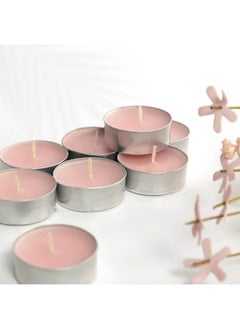 اشتري Hue Rose Garden Tea Light Candle, Pink - Set Of 50 في الامارات