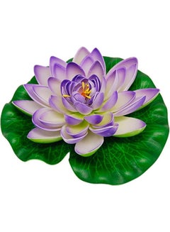 Buy LED Floating Lotus Flower, Solar Power LED Lotus Light RGB Color Change, Lamp Outdoor Garden Yard Waterproof Pond Pool Decor Night Light Wedding Decor, Purple in UAE