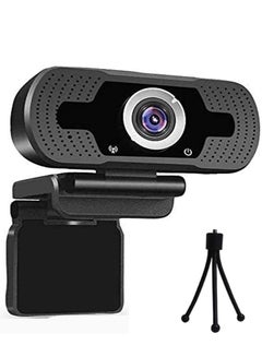 Buy Webcam HD 1080P,Webcam with Microphone, USB Desktop Laptop Camera with 110 Degree Widescreen,Stream Webcam for Calling, Recording,Conferencing, Gaming,Webcam with Privacy Shutter and Tripod in Saudi Arabia