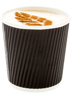 Buy Disposable Ripple Coffee Cup 4 Oz Without Lid Suitable For Home, Office, Restaurants Use Pack of 50 Pieces in UAE