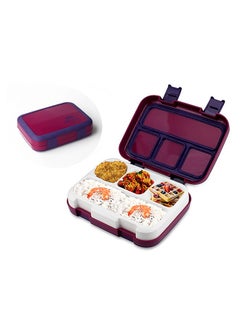 اشتري Fashion 1200ml Portable Eco-Friendly PP Lunch Box Waterproof Microwave Bento Box Food container with 4 compartments في الامارات