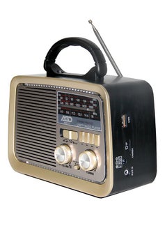 اشتري جهاز راديو بتصميم كلاسيكي محمول مزود بمشغل MP3 وبلوتوث ومنفذ يو إس بي/ إيه جي دي-111 في السعودية