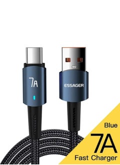 Buy 7A Fast Charging Type C Data Cable Pack of 1 Type C High Quality 2 Meter USB To Type C Fast Charging Cable in Saudi Arabia