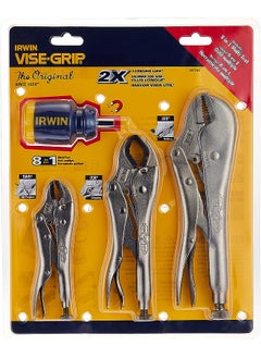 اشتري 2077703 Vise-Grip Fast Release Locking Pliers Set With Free 8-In-1 Multi-Tool, 3-Piece في الامارات