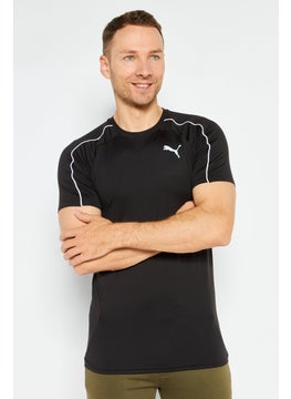 Buy Men Sportswear Fit Short Sleeves Training T-shirt, Black in UAE