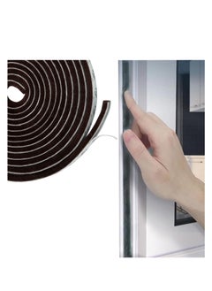 اشتري Weather Stripping Door Seal, Self Adhesive Brush Weather Seal Strip for Windows and Doors Felt Door Seal Window Insulation Sealing Strip Brush Weatherstrip for Windows and Doors House 10M في السعودية