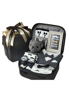 Buy Newborn Gift Set Baby Boy with Jumpsuit for 12 Months 9 in 1 in UAE