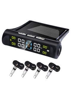 اشتري Car Tire Pressure Solar Energy Monitoring System With 4 Internal Sensors في الامارات