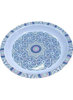 اشتري Saqoware Melamine Round Tray 45 cm | صينية مستديرة | Sahan | Round Food Serving Tray | Group Food Plate | Biriyani, Mandi, Arabic food Serving Plate | Ramadan Food serving Tray Traditional Designs في الامارات